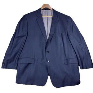 JOS. A BANK Reserve Blazer 50R Blue Ermenegildo Zegna Tailored Fit Sport Coat